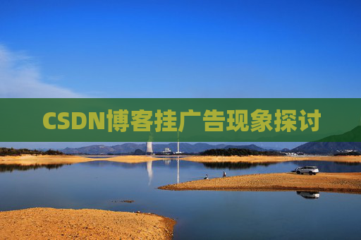 CSDN博客挂广告现象探讨